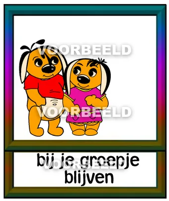 Bij je groepje blijven