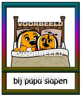 Bij papa slapen
