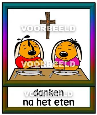 Danken na het eten