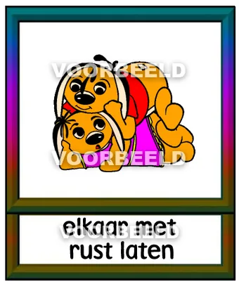 Elkaar met rust laten