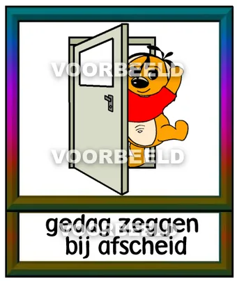 Gedag zeggen bij afscheid