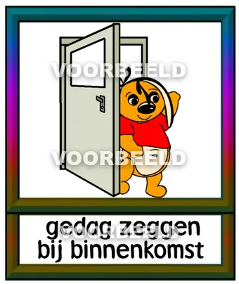 Gedag zeggen bij binnenkomst