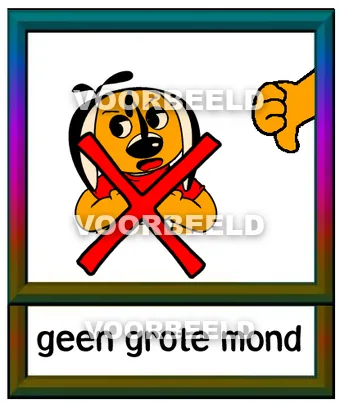Geen grote mond