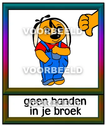 Geen handen in je broek