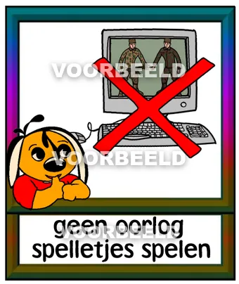 Geen oorlog spelletjes spelen