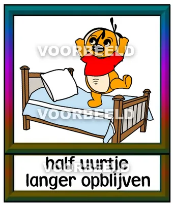 Half uurtje langer opblijven