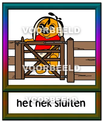 Het hek sluiten