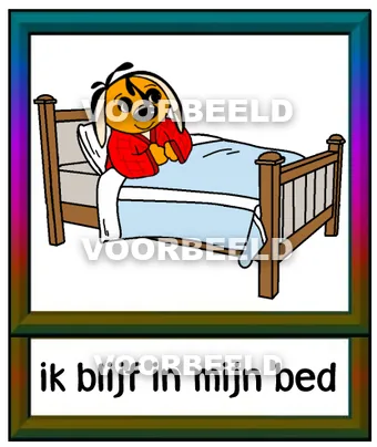 Ik blijf in mijn bed