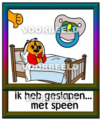 Ik heb ge slapen met speen