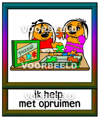 Ik help met opruimen