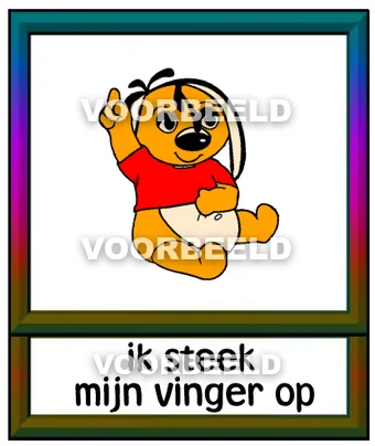 Ik steek mijn vinger op