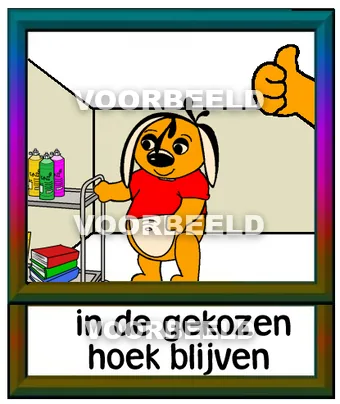 In de gekozen hoek blijven