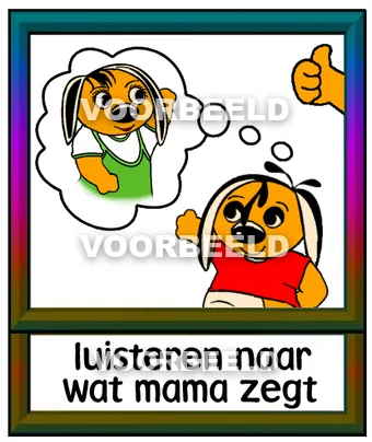 Luisteren naar wat mama zegt