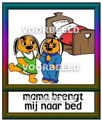 Mama brengt mij naar bed j