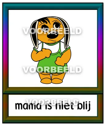 Mama is niet blij
