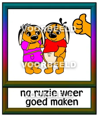 Na ruzie weer goedmaken