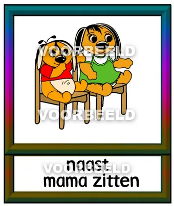 Naast mama zitten