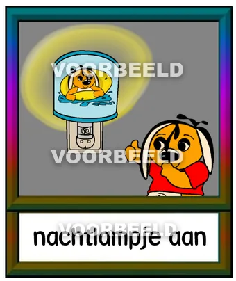 Nachtlampje aan