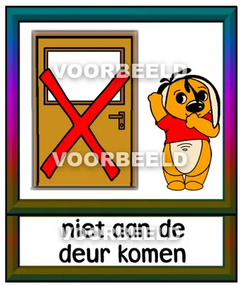 Niet aan de deur komen