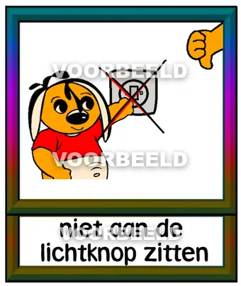 Niet aan de lichtknop zitten