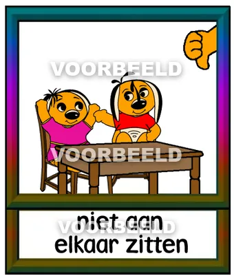 Niet aan elkaar zitten