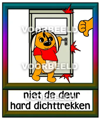 Niet de deur hard dichttrekken