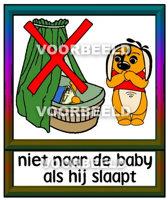 Niet naar de baby als hij slaapt