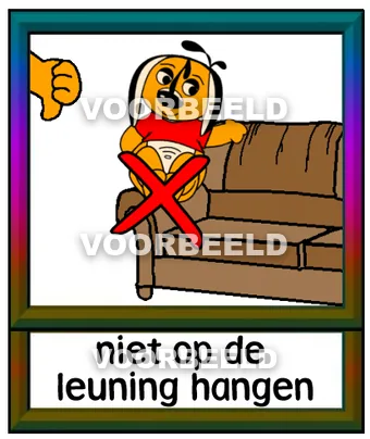 Niet op de leuning hangen