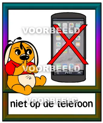 Niet opde telefoon