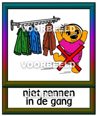 Niet rennenin de gang