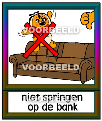 Niet springen op de bank