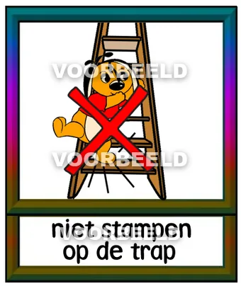 Niet stampen op de trap