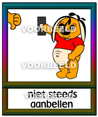 Niets steeds aanbellen