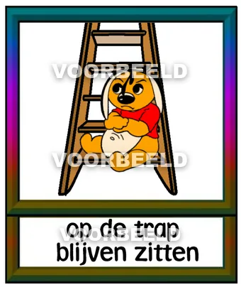Op de trap blijven zitten