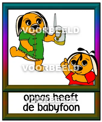 Oppas heeft babyfoon