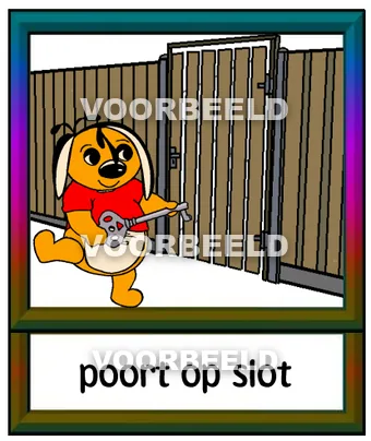 Poort op slot