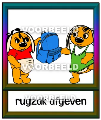 Rugzak afgeven