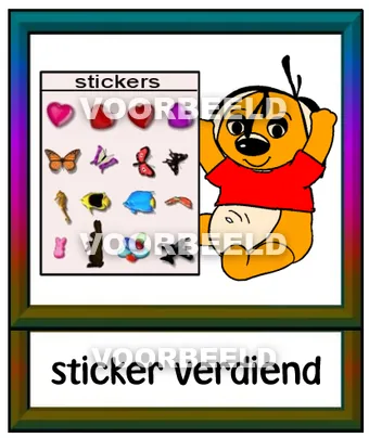 Sticker verdiend