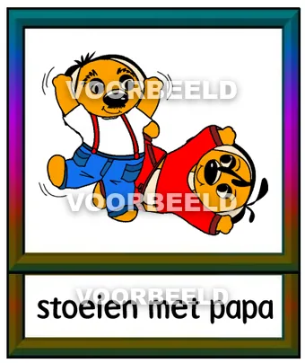 Stoeien met papa