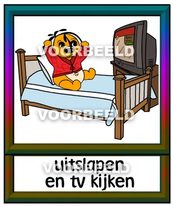 Uitslapen en tv kijken