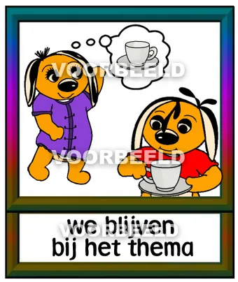 We blijven bij het thema