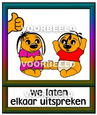 We laten elkaar uitspreken