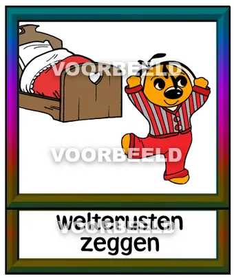 Welterusten zeggen