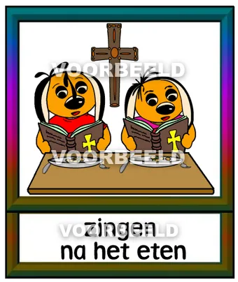 Zingen NA het eten