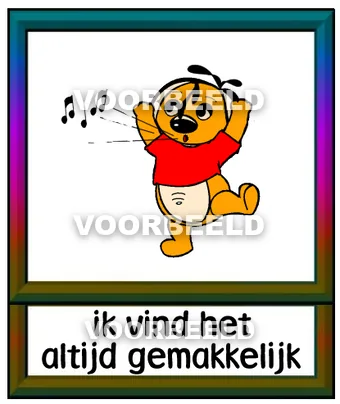 Ik vind het altijd gemakkelijk
