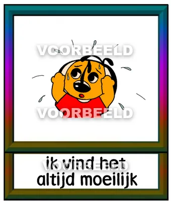 Ik vind het altijd moeilijk