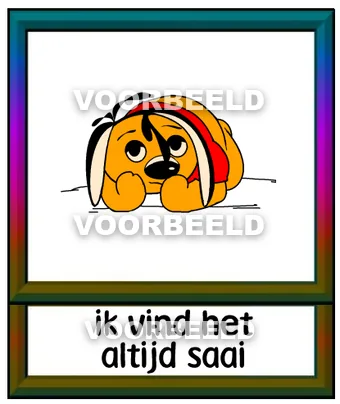 Ik vind het altijd saai