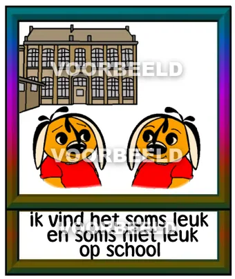 Ik vind het soms leuk en soms niet leuk op school