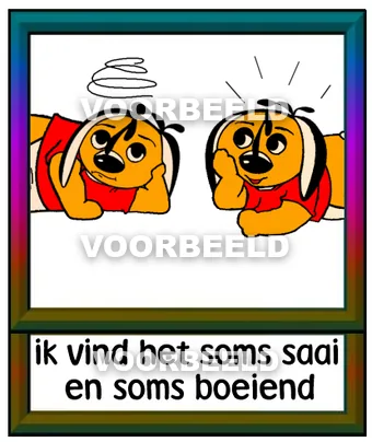 Ik vind het soms saai en soms boeiend