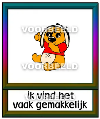 Ik vind het vaak gemakkelijk